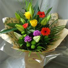 Contemporary Florists choice Handtied- beaufort local delivery