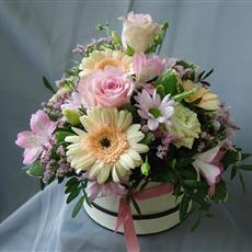 Pretty pastel hatbox- Beaufort local delivery only