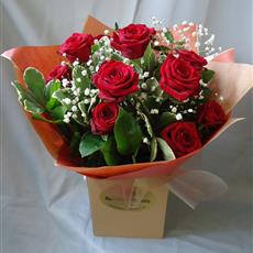  Red rose handtied- Beaufort local delivery only   