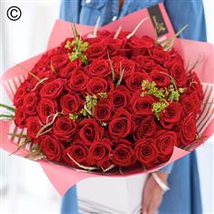 Luxury Valentine's Red Rose Hand-tied