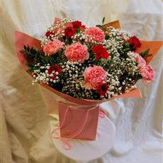 Simple Carnation Bouquet- Beaufort local delivery only