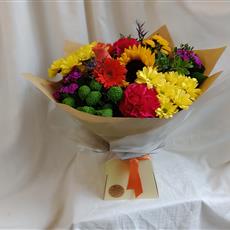 Vibrant Summer Sunflower Giftbox- Beaufort local delivery only