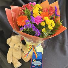 Happy Birthday Bright Cutie Giftset with chocolates and Bear